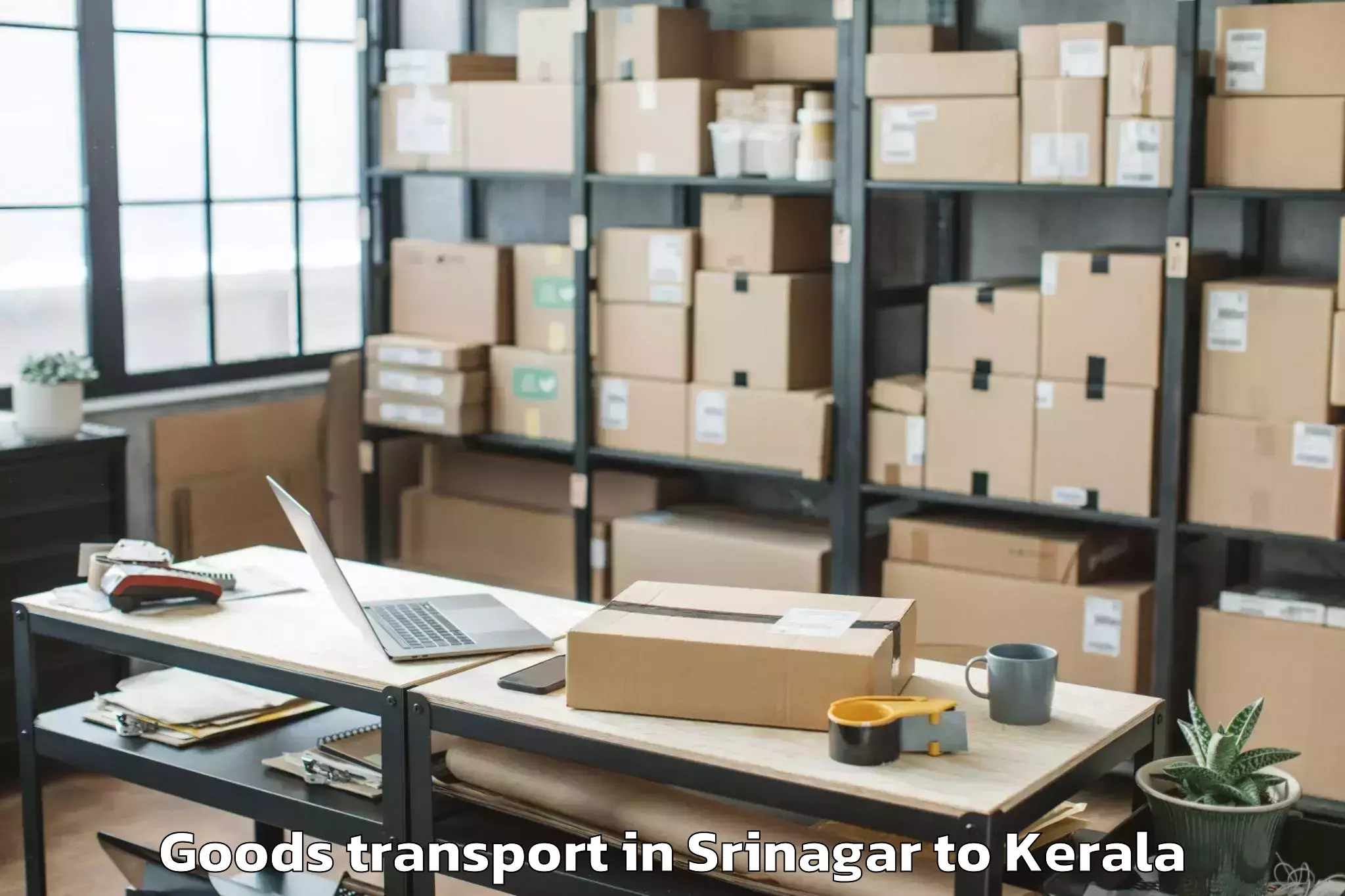 Quality Srinagar to Kumbalam Goods Transport